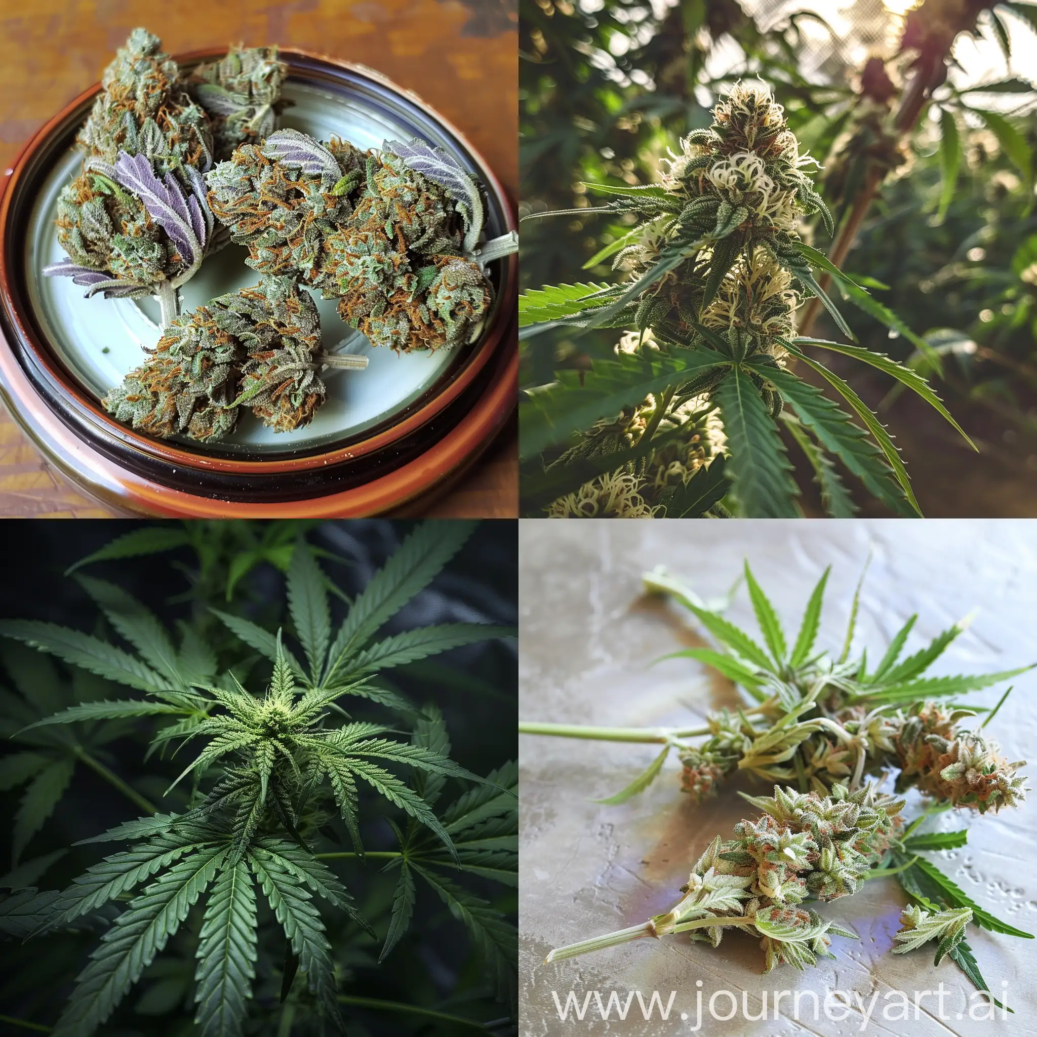 Vibrant-Cannabis-Leaves-in-Square-Format