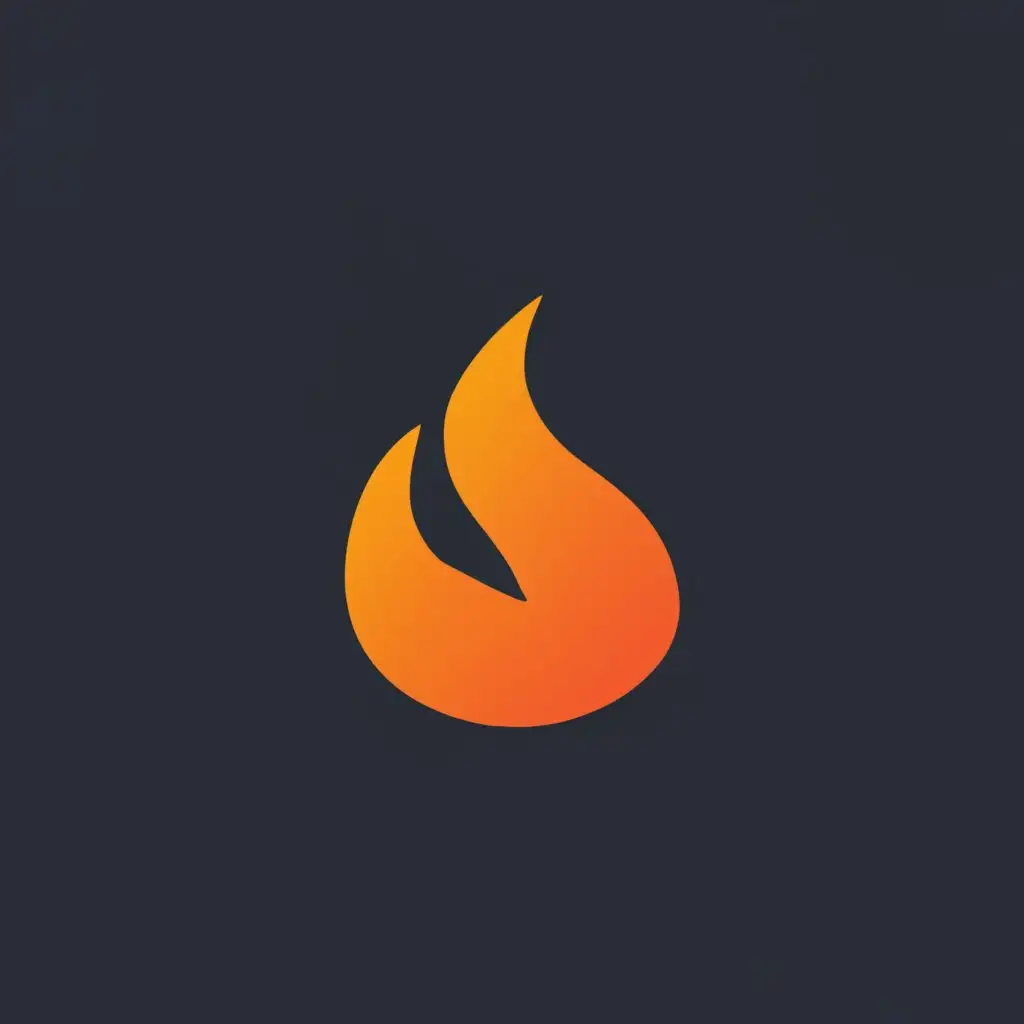 logo, fire, with the text ".", typography, be used in Sports Fitness industry. Gold fire, black background
