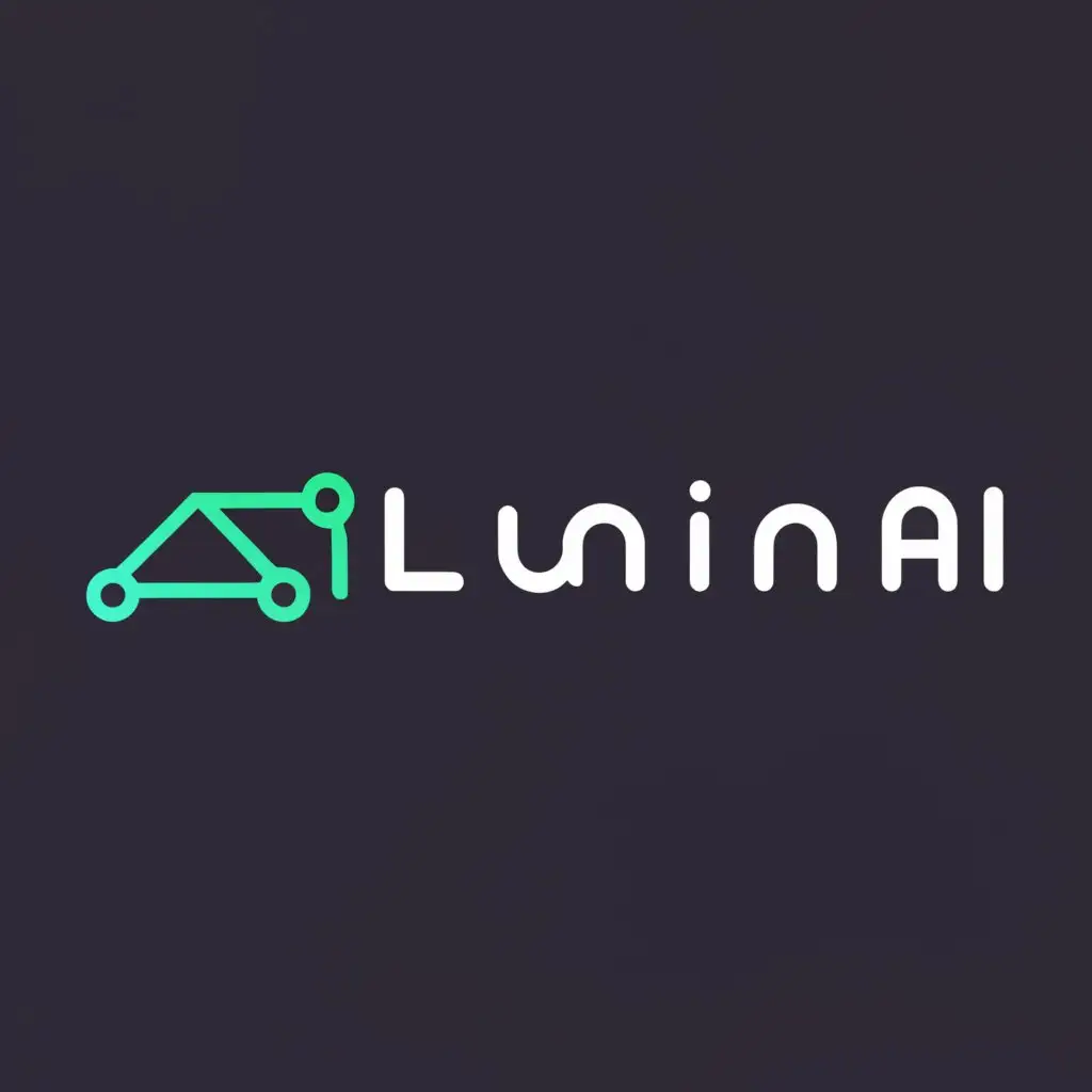 a logo design,with the text "Lumin AI", main symbol:just a text logo but make sure it will look like related to AI,Minimalistic,be used in Technology industry,clear background