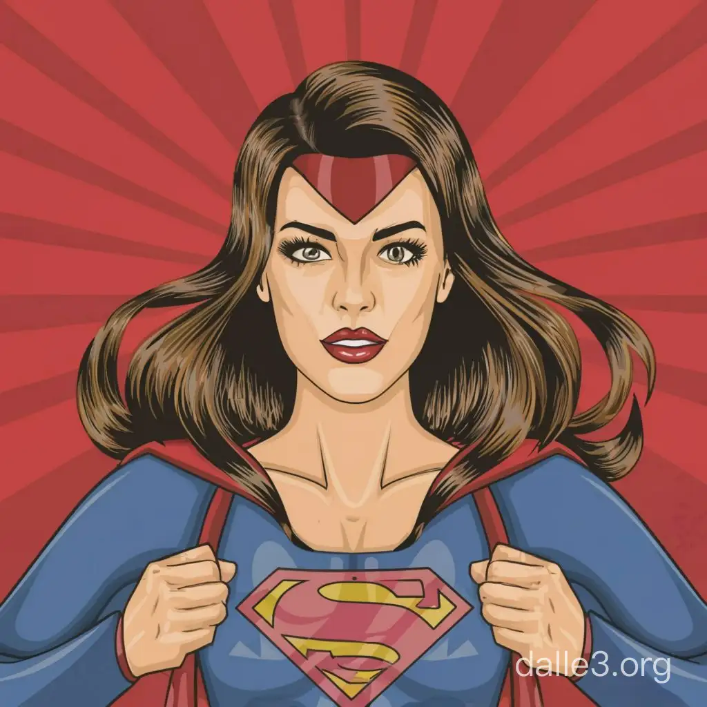 Detailed Vector Illustration of a Superhero Woman and Man | Dalle3 AI