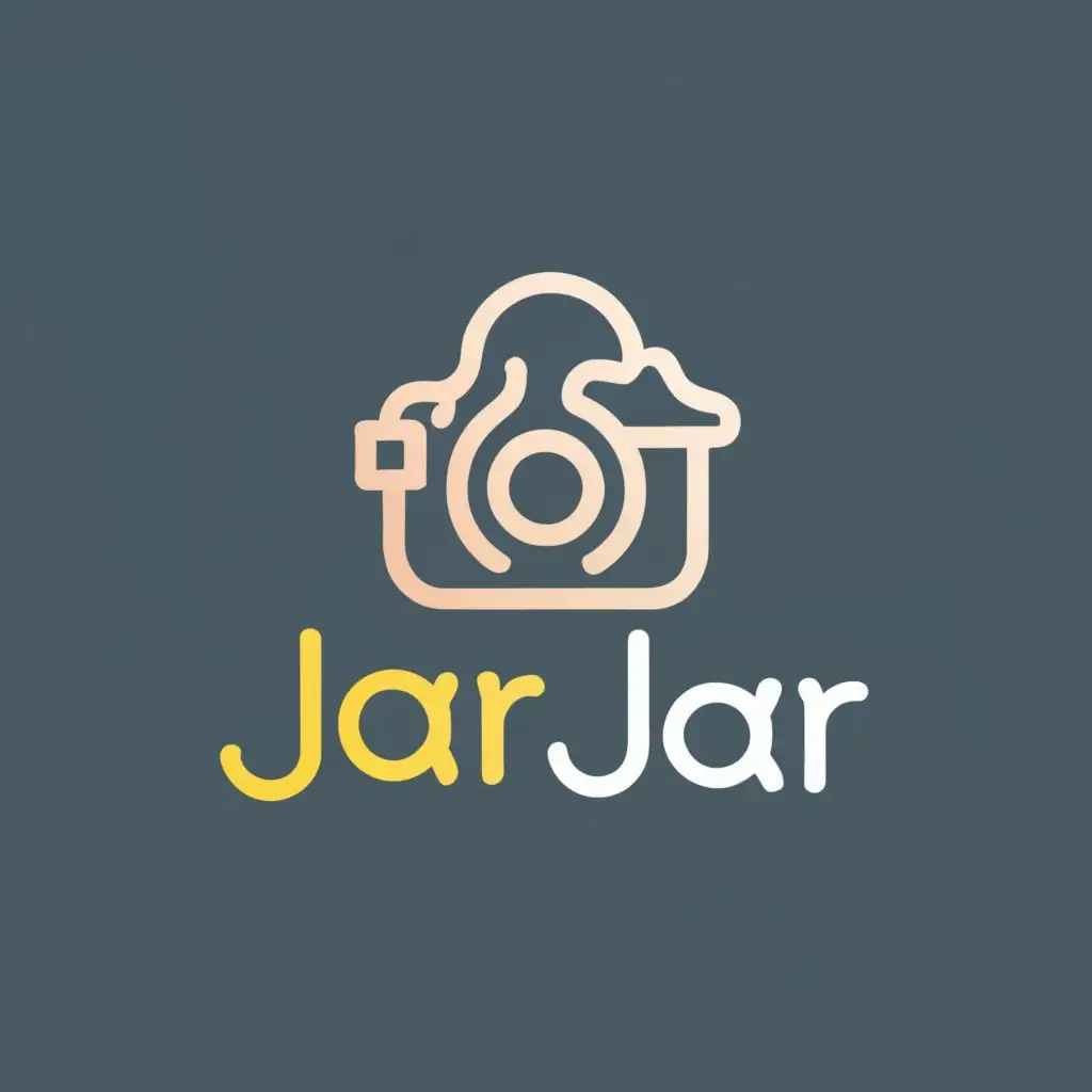 logo, Line Camera scream , with the text "Jar", typography