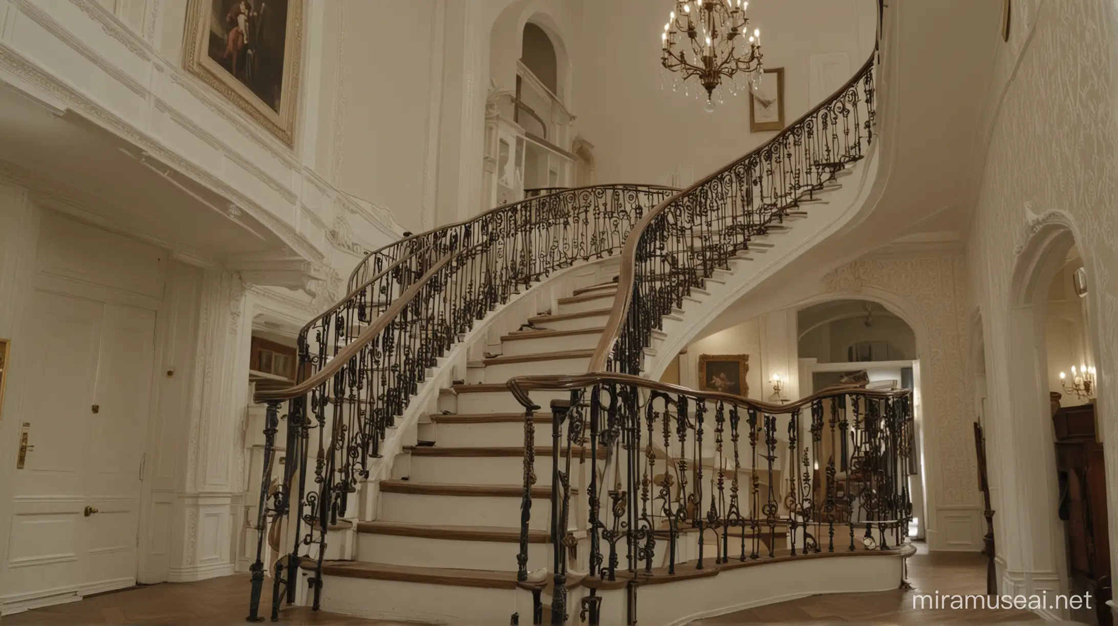 Grand Staircase in the Kuragin Mansion from War and Peace