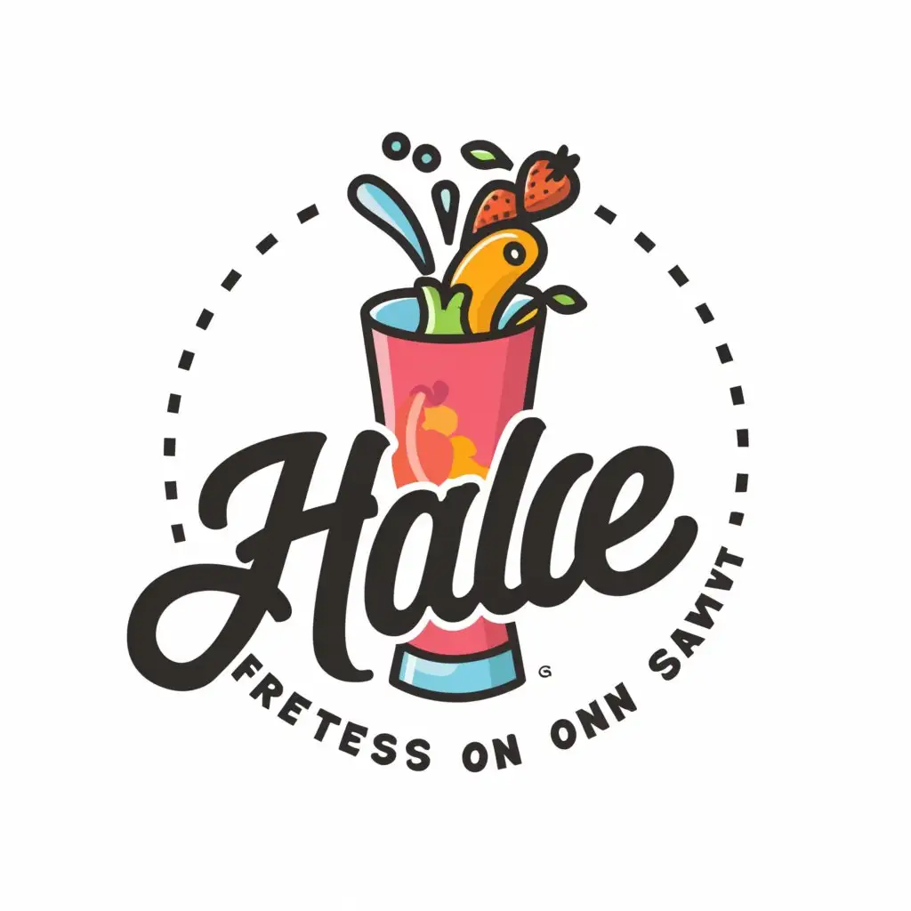 a logo design,with the text "Hale Smoothies: Freshness on Demand", main symbol:Smoothies,Moderate,clear background