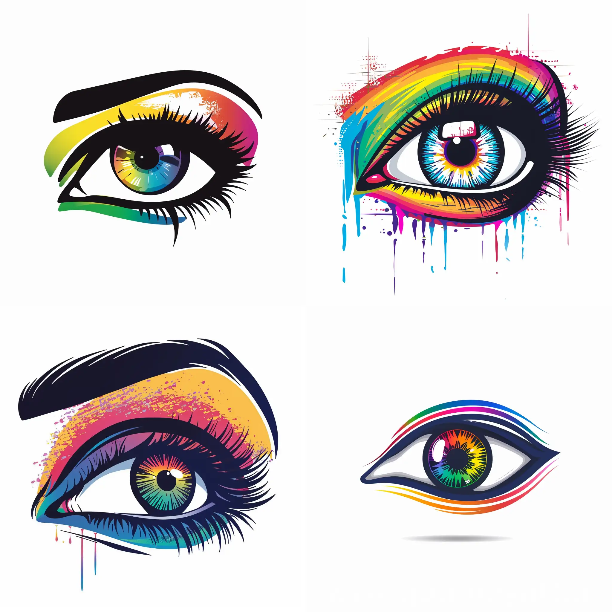 Vibrant-Rainbow-Eye-Logo-Design
