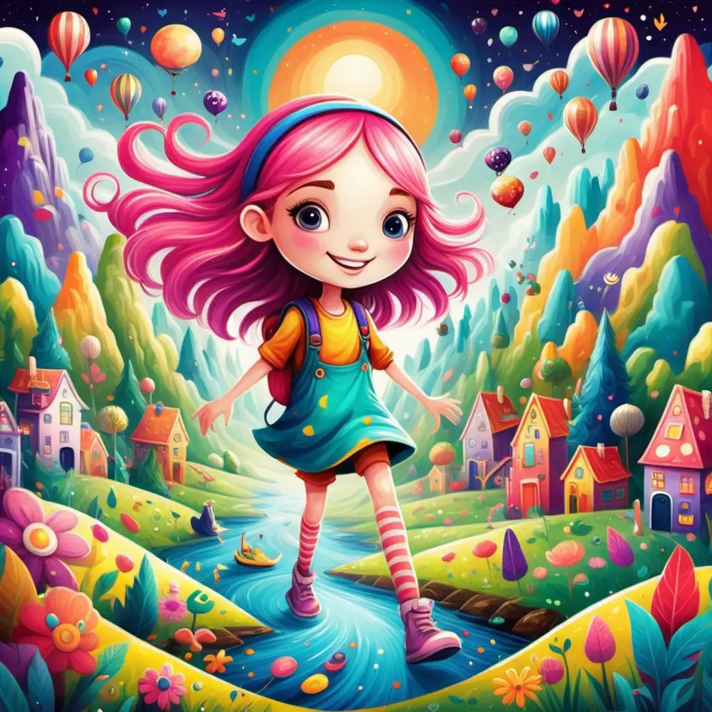 Whimsical and Colorful Design Sparking Joy with Favorite Characters and Vibrant Landscapes