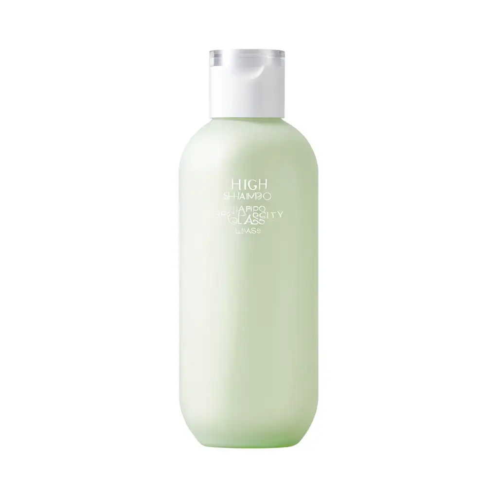 Luxury Shampoo Bottles on Elegant Glass Shelf
