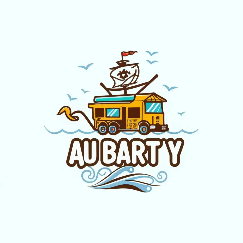 a logo design,with the text ""Au Baraty"
food truck pirate
Port de Penhors 29710 Pouldreuzic", main symbol:pirate \ food truck,Moderate,be used in Restaurant industry,clear background
