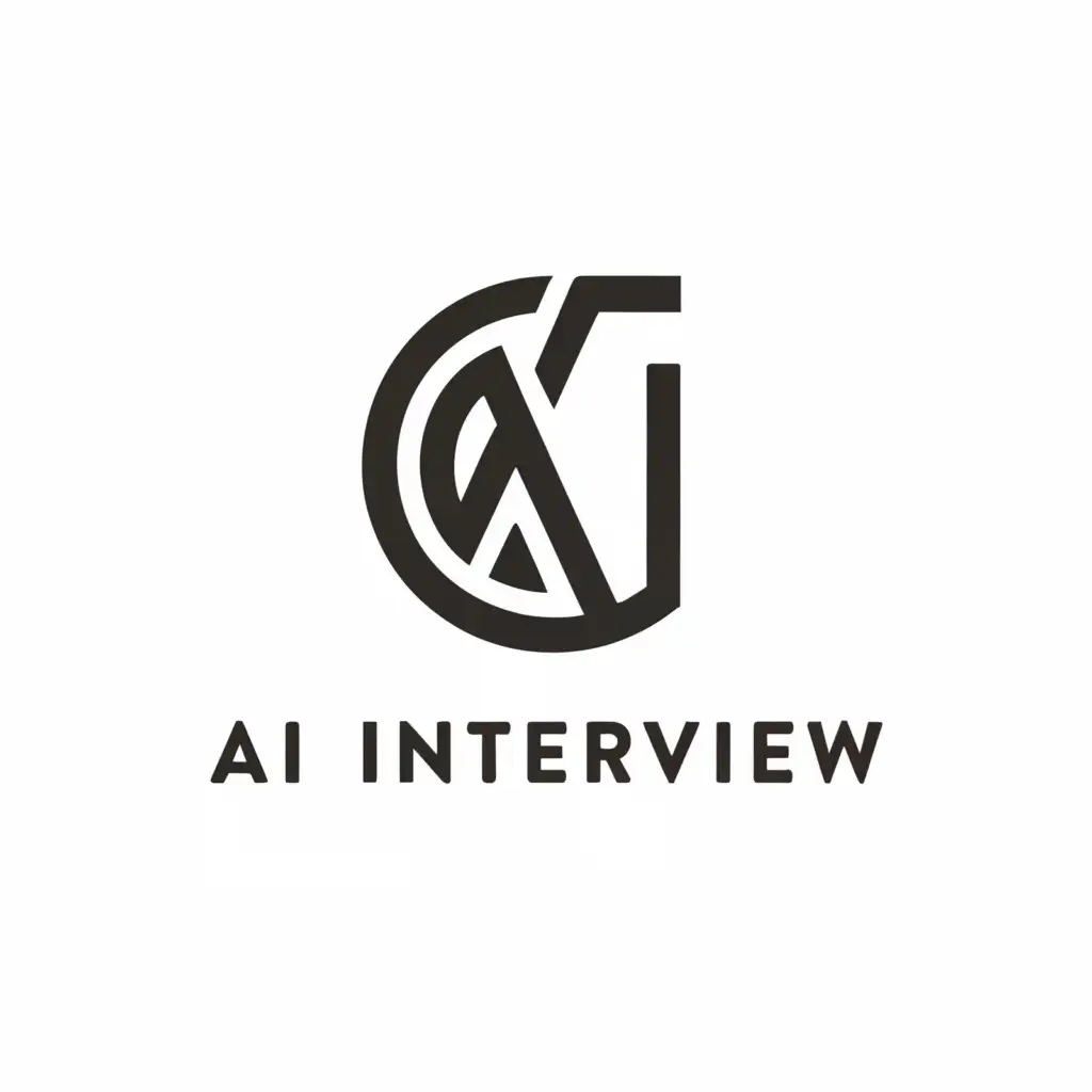 a logo design,with the text "ai interview", main symbol:ai interview,Moderate,clear background