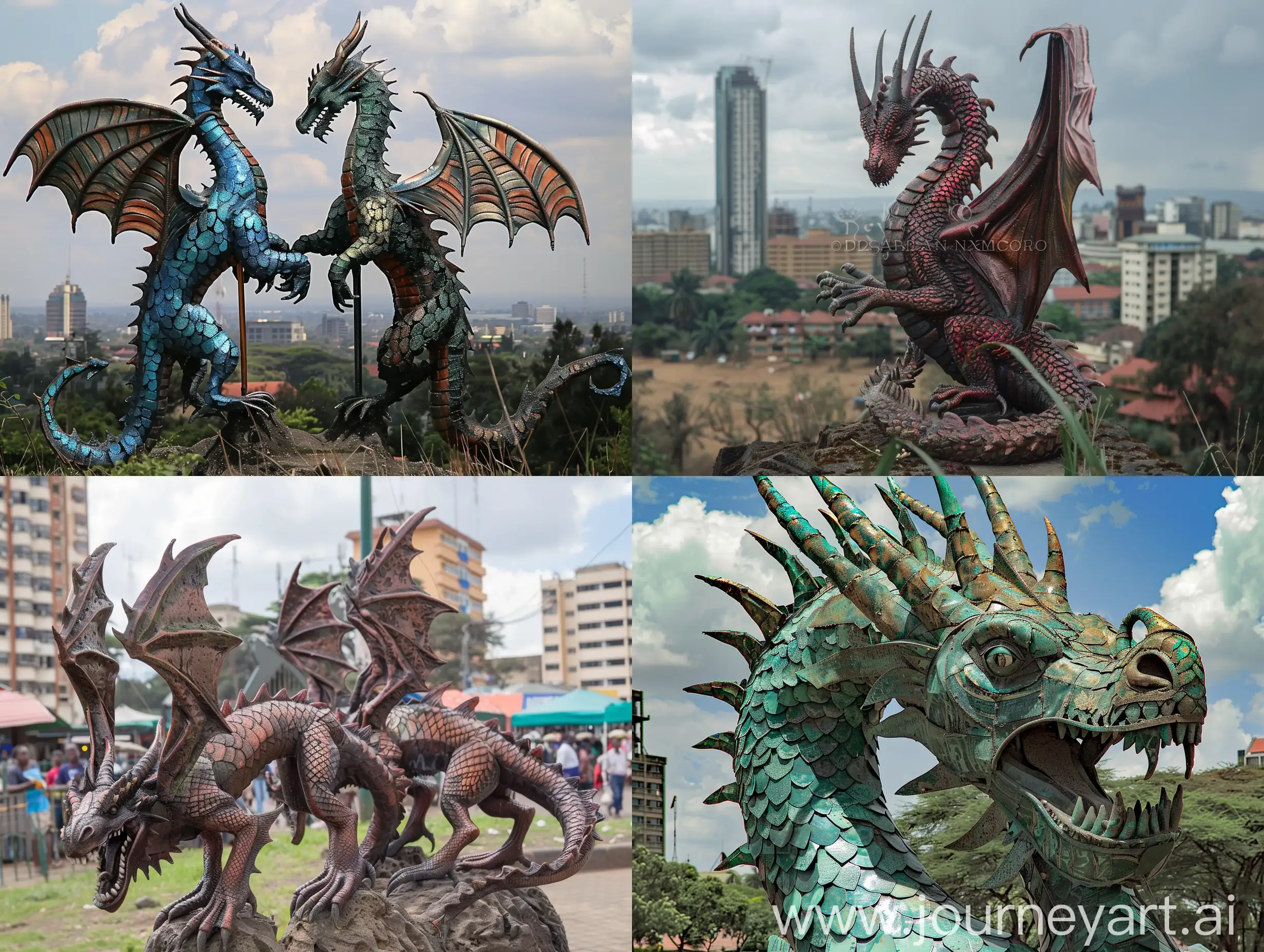 Majestic-Dragons-Soaring-Over-Nairobi-Cityscape