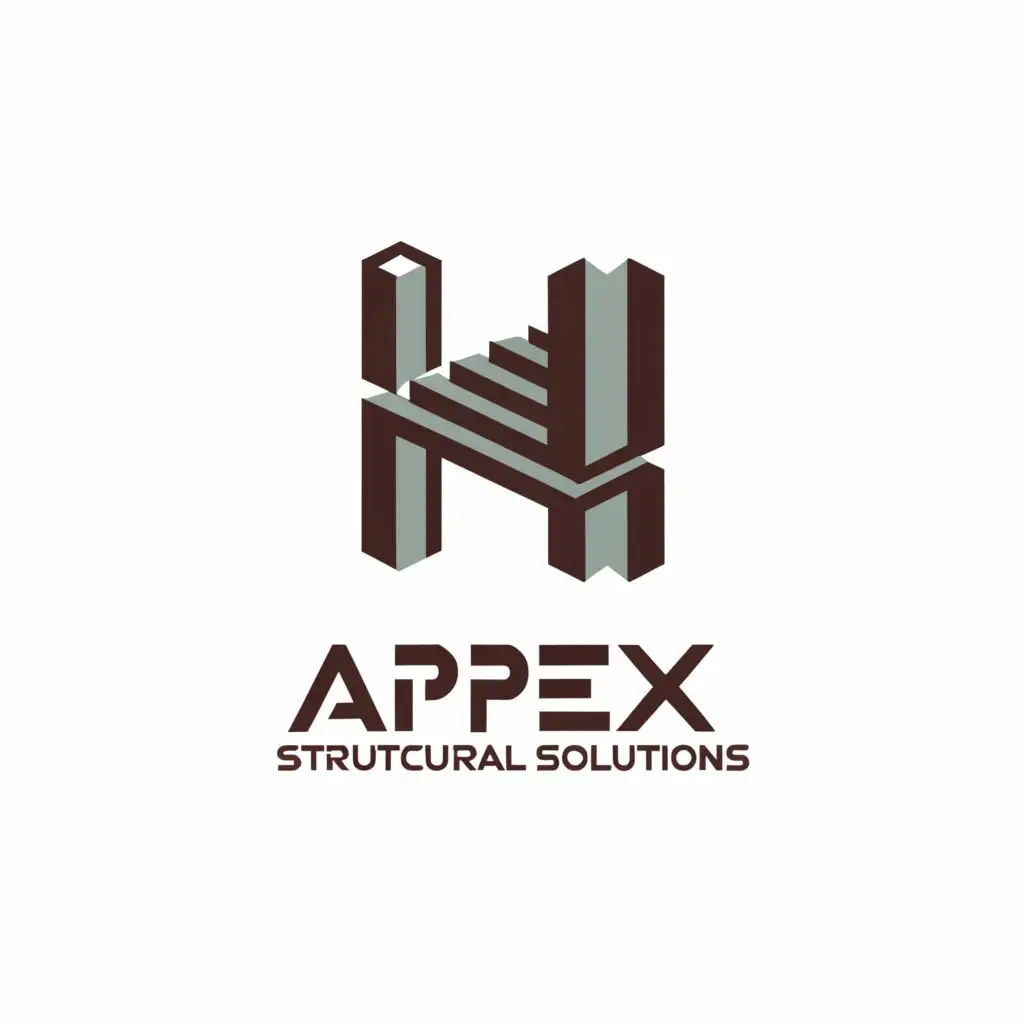 a logo design,with the text "apex structural solutions", main symbol:structural engineering,Moderate,be used in Construction industry,clear background