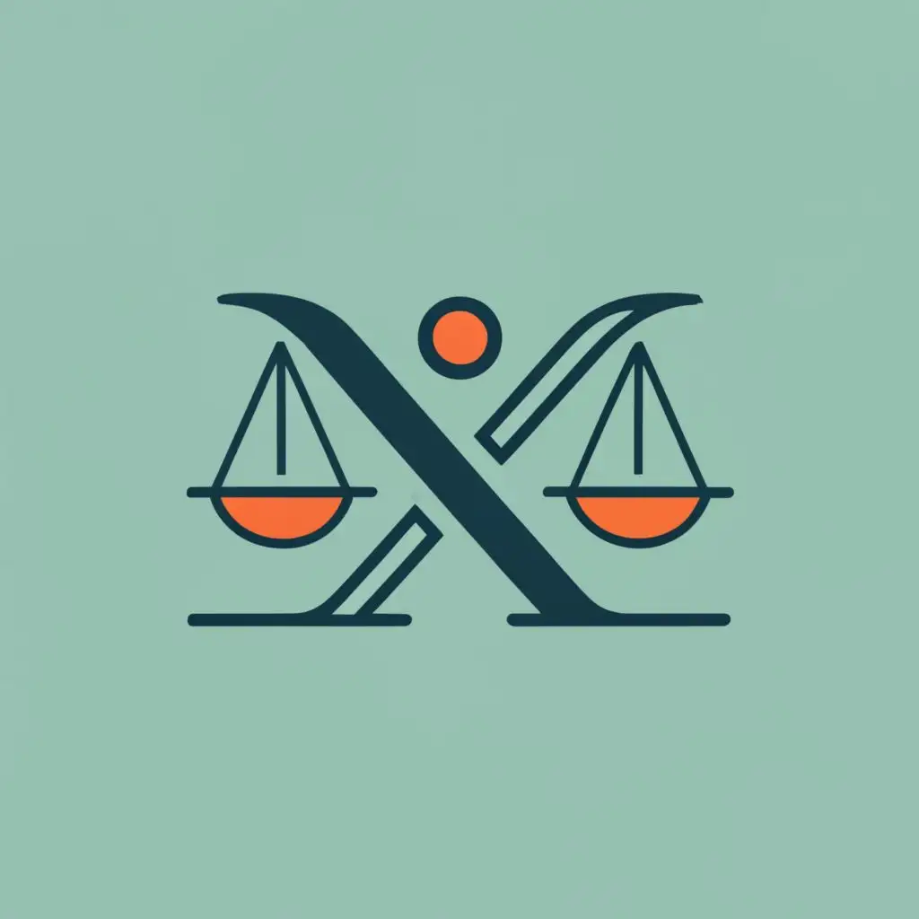 logo, THE JUSTICE SCALES COMBINES THE THE LETTER "X" OR "A", with the text "APOLLO", typography, be used in Legal industry