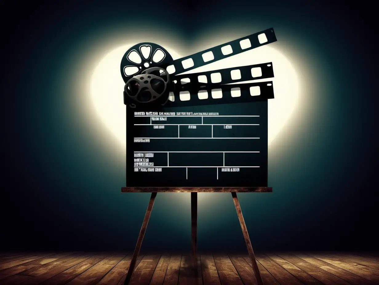 create a banner that depicts my love for film and creates impact 
