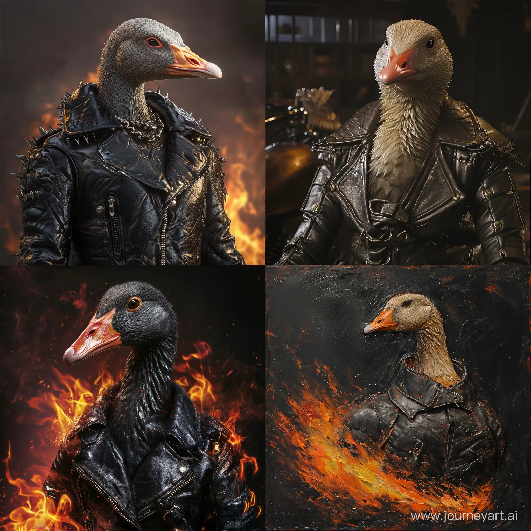 LeatherClad-Ghost-Rider-Goose-Art