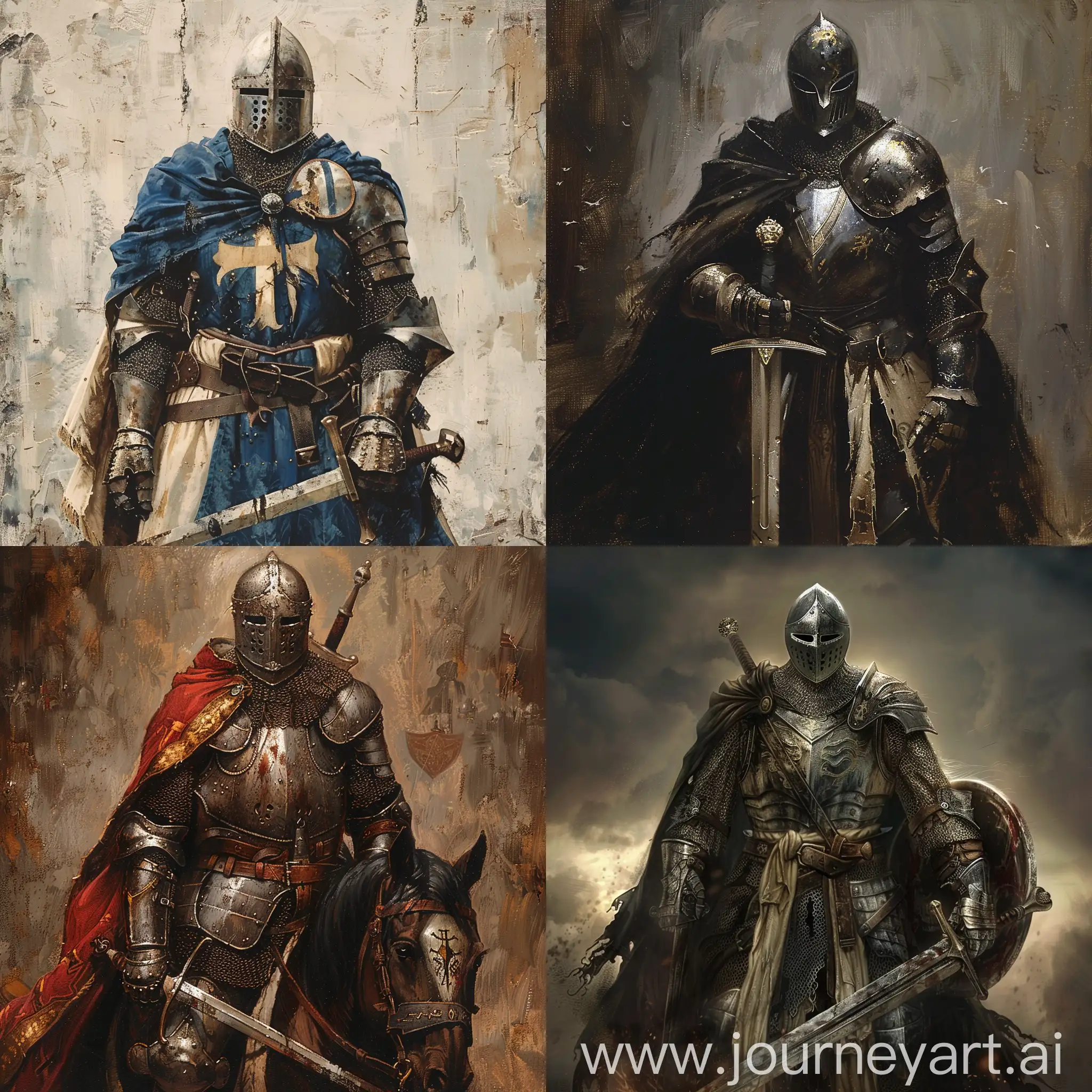 Brave-Medieval-Knight-in-Stunning-Armor-Art