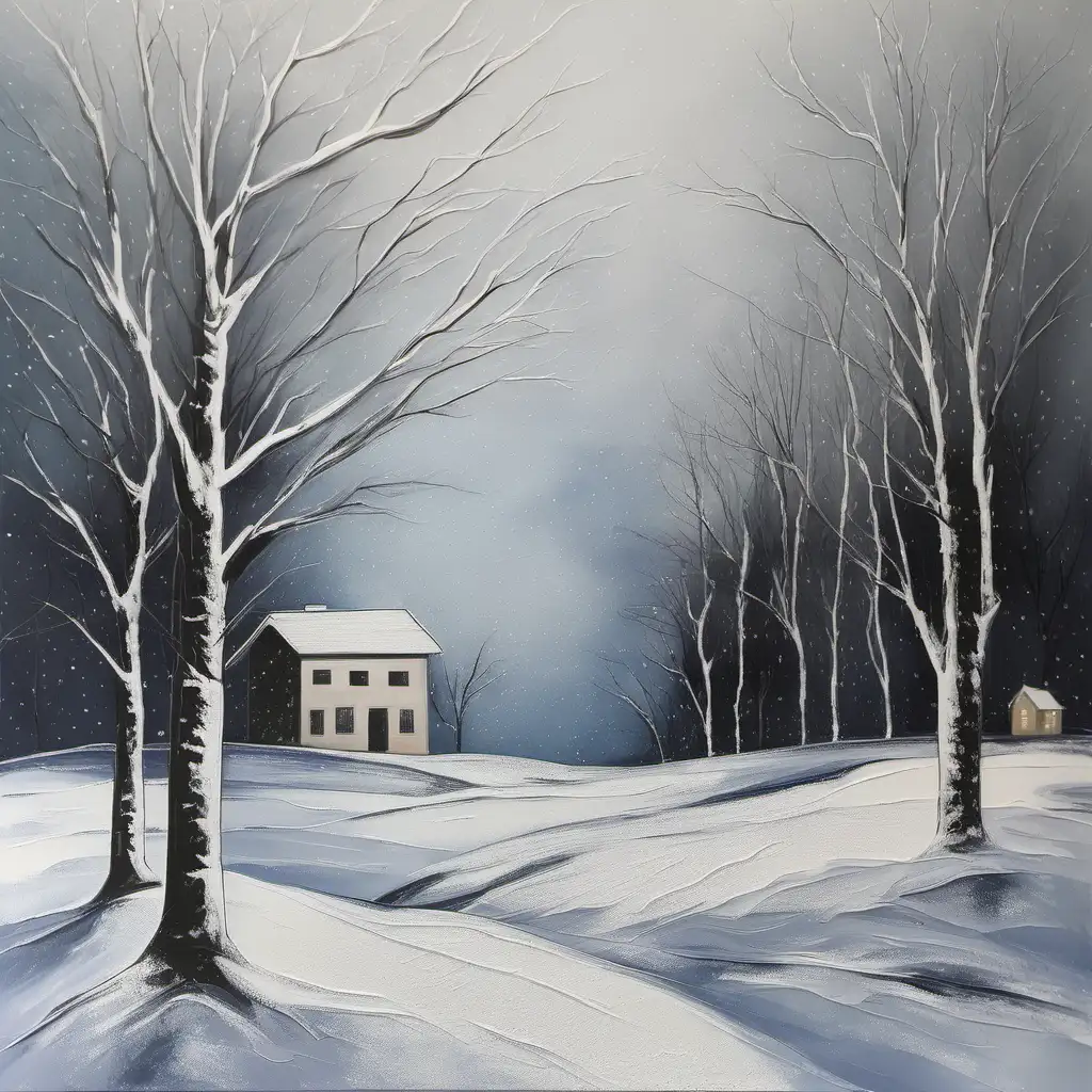 Enchanting Winter Scene Captivating 30x40cm Winter Art