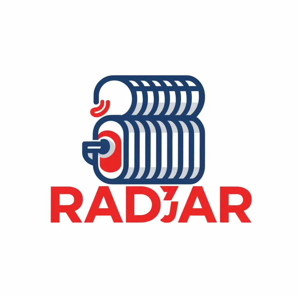 LOGO-Design-For-RADAR-Hot-Water-and-Cold-Water-Radiator-Symbolism-with-Red-and-Blue-Colors