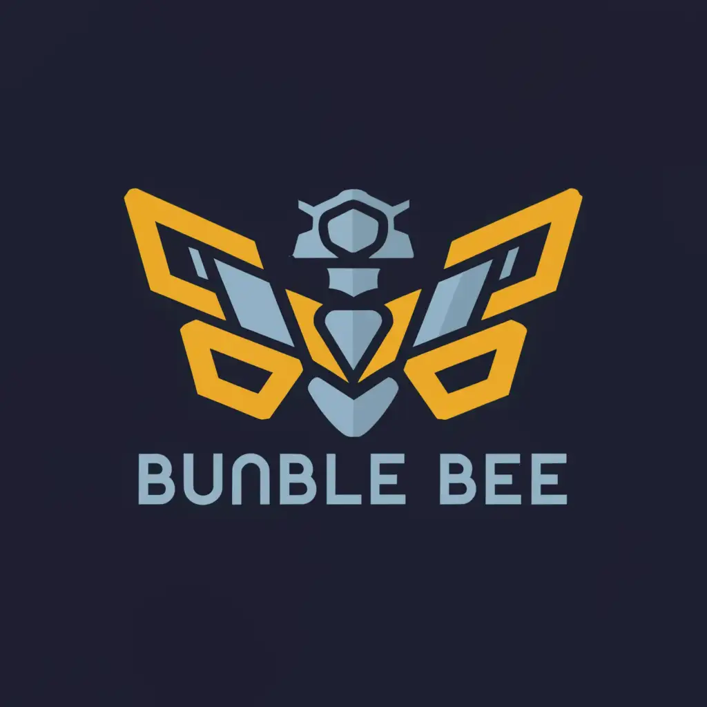 a logo design,with the text "Bumble Bee", main symbol:Transformer Bumblebee in the form of a traffic police officer,Moderate,clear background