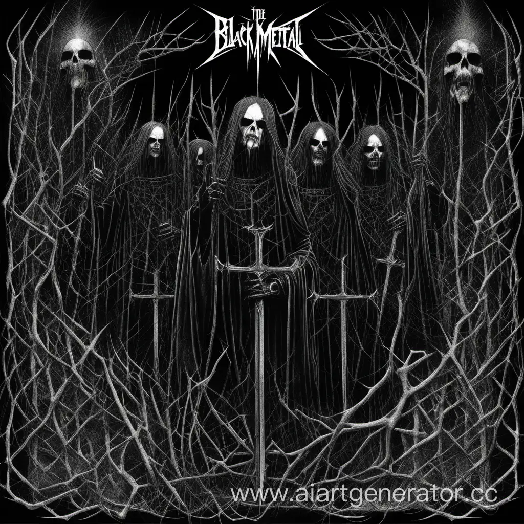 Epic-Black-Metal-Band-Album-Cover-Dark-Warriors-Summoning-Infernal-Forces