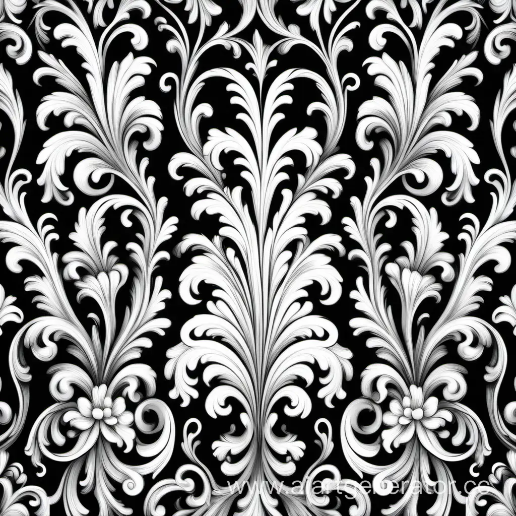 Floral-Baroque-Pattern-in-Black-and-White