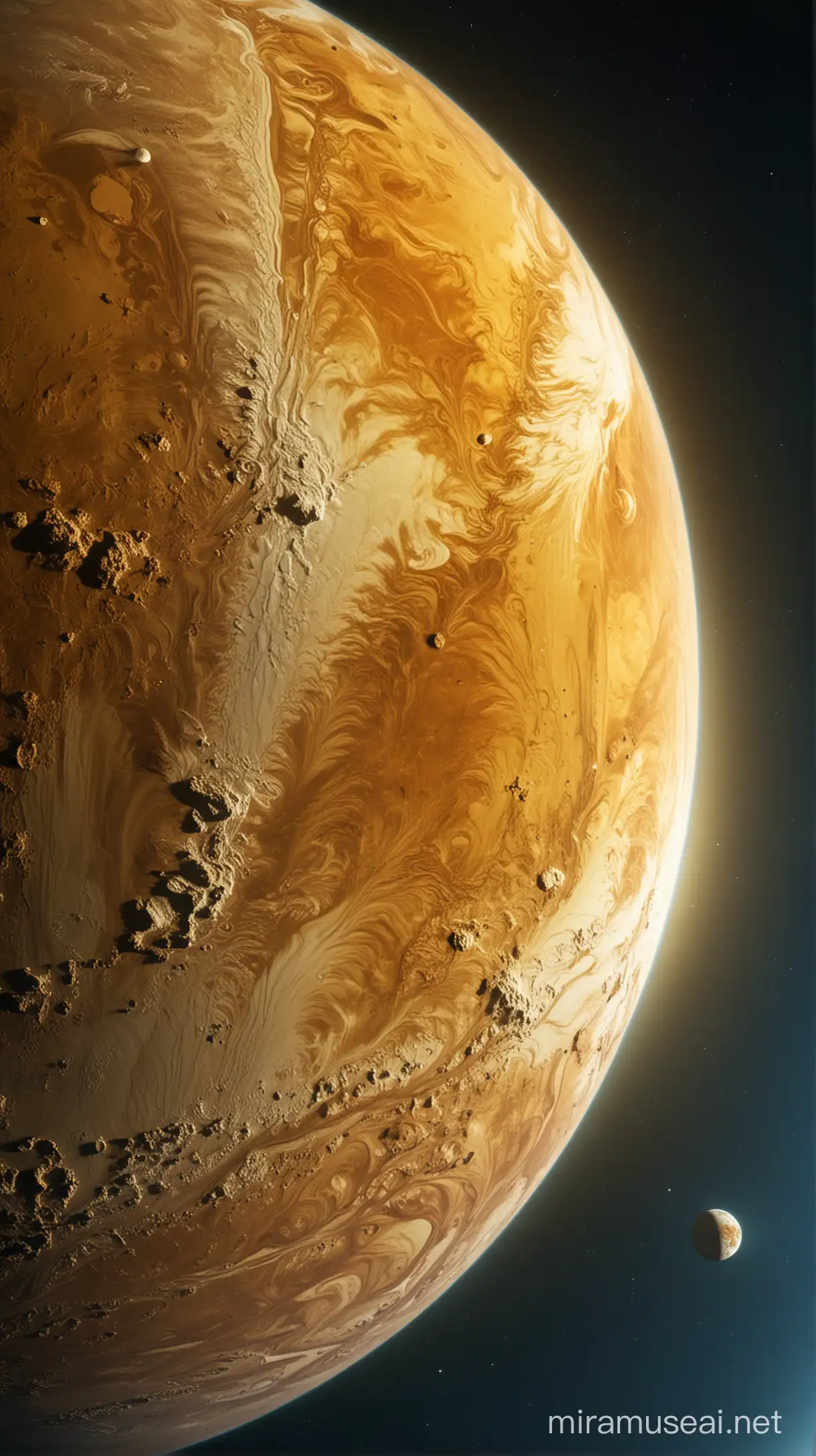 Stunning View of Venus Atmosphere from Space