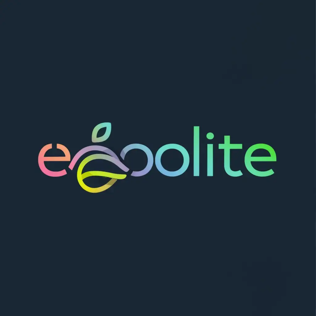 a logo design,with the text 'EcoLite', main symbol:bioluminescence yeast,Moderate,be used in Technology industry,clear background