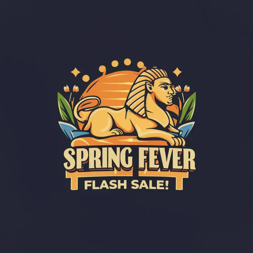 logo, Sphinx, with the text "Spring Fever Flash Sale!", typography, be used in Real Estate industry