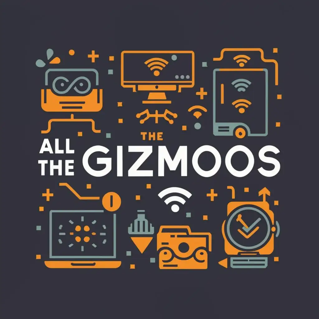 LOGO-Design-for-All-the-Gizmos-Futuristic-Typography-with-Tech-Gadgets-Motif