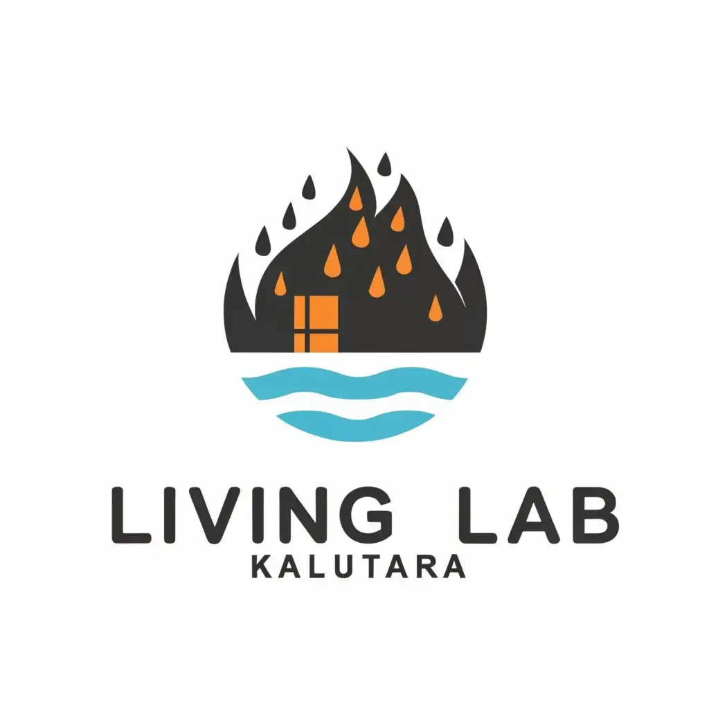 logo, disaster, with the text "Living lab Kalutara", typography, be used in Technology industry