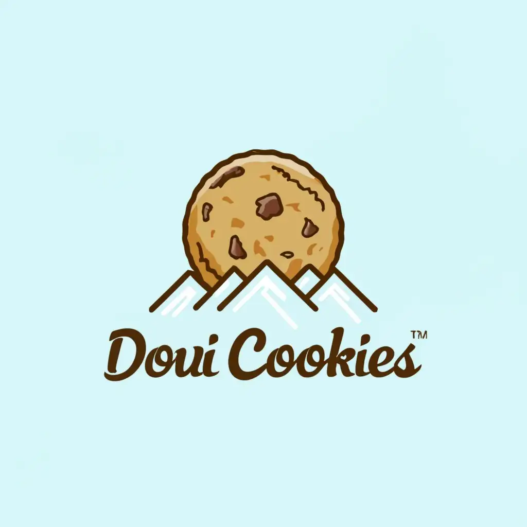 LOGO-Design-For-Doui-Cookies-MountainInspired-Cookies-Emblem-Against-a-Clear-Background