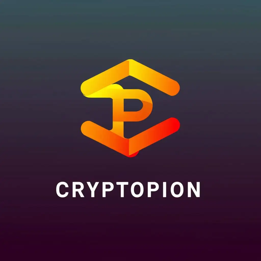 a logo design,with the text "Cryptopion", main symbol:cryptocurrency,Moderate,be used in Finance industry,clear background