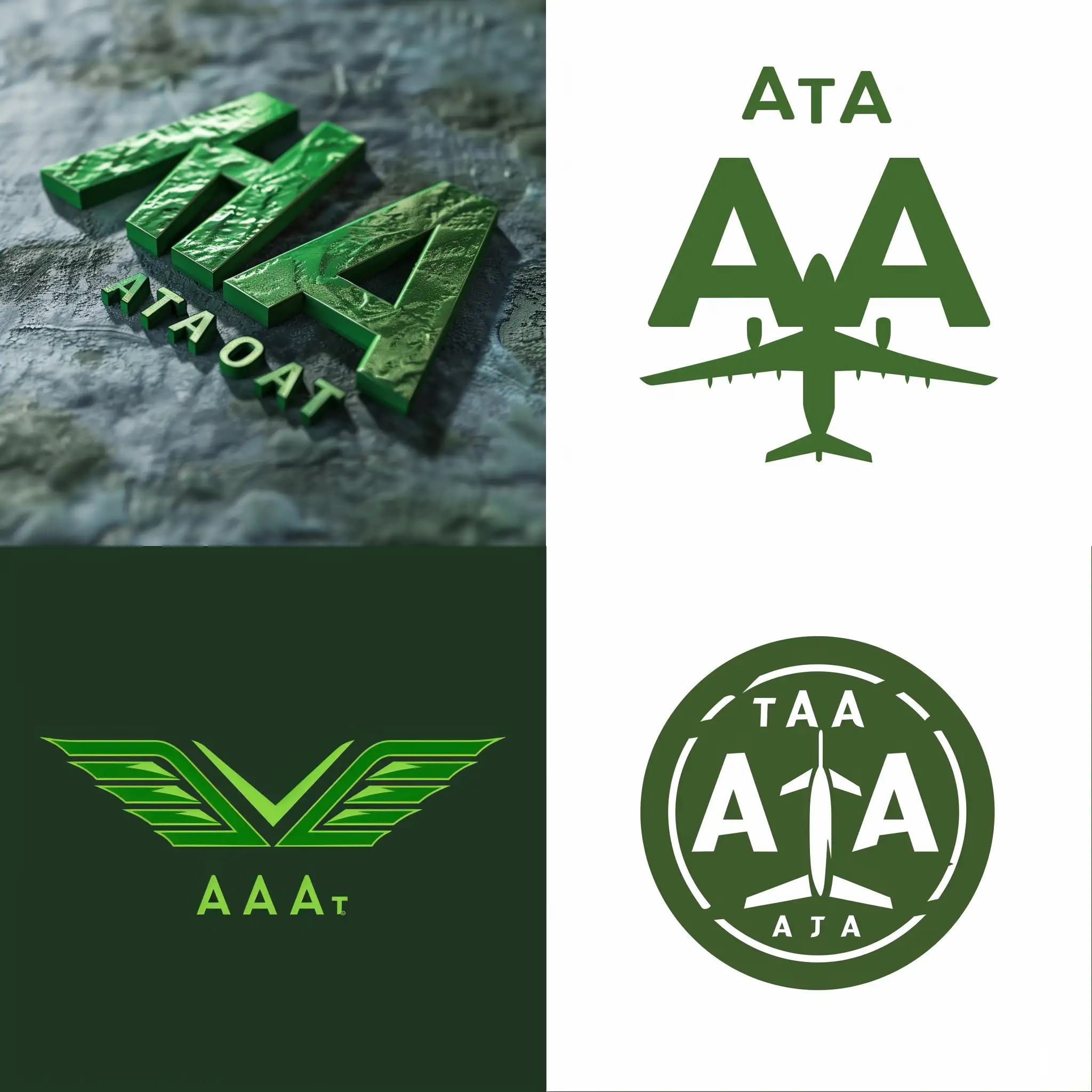 Vibrant-Green-ATA-Logo-with-Versatile-Design