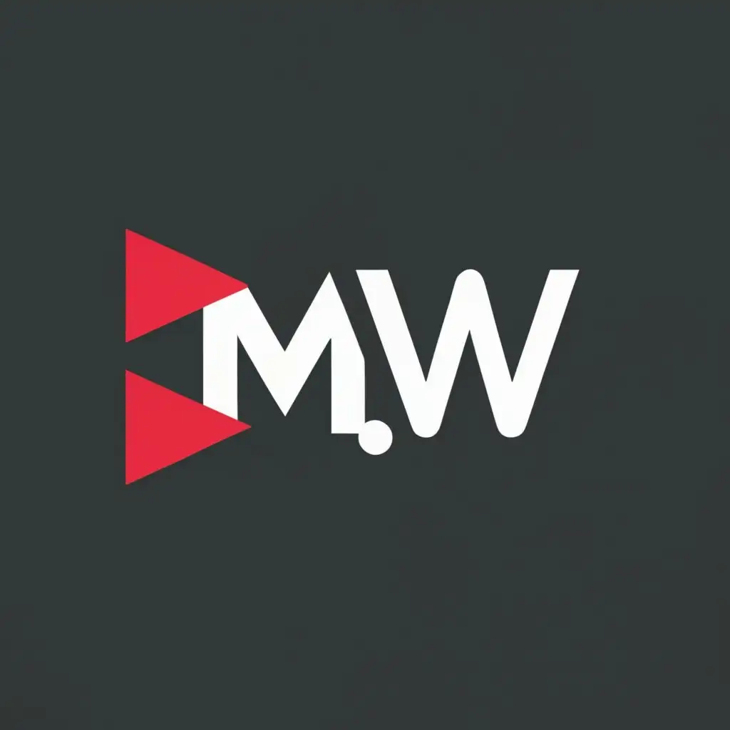 logo, Poker, with the text "M.W", typography, be used in Technology industry