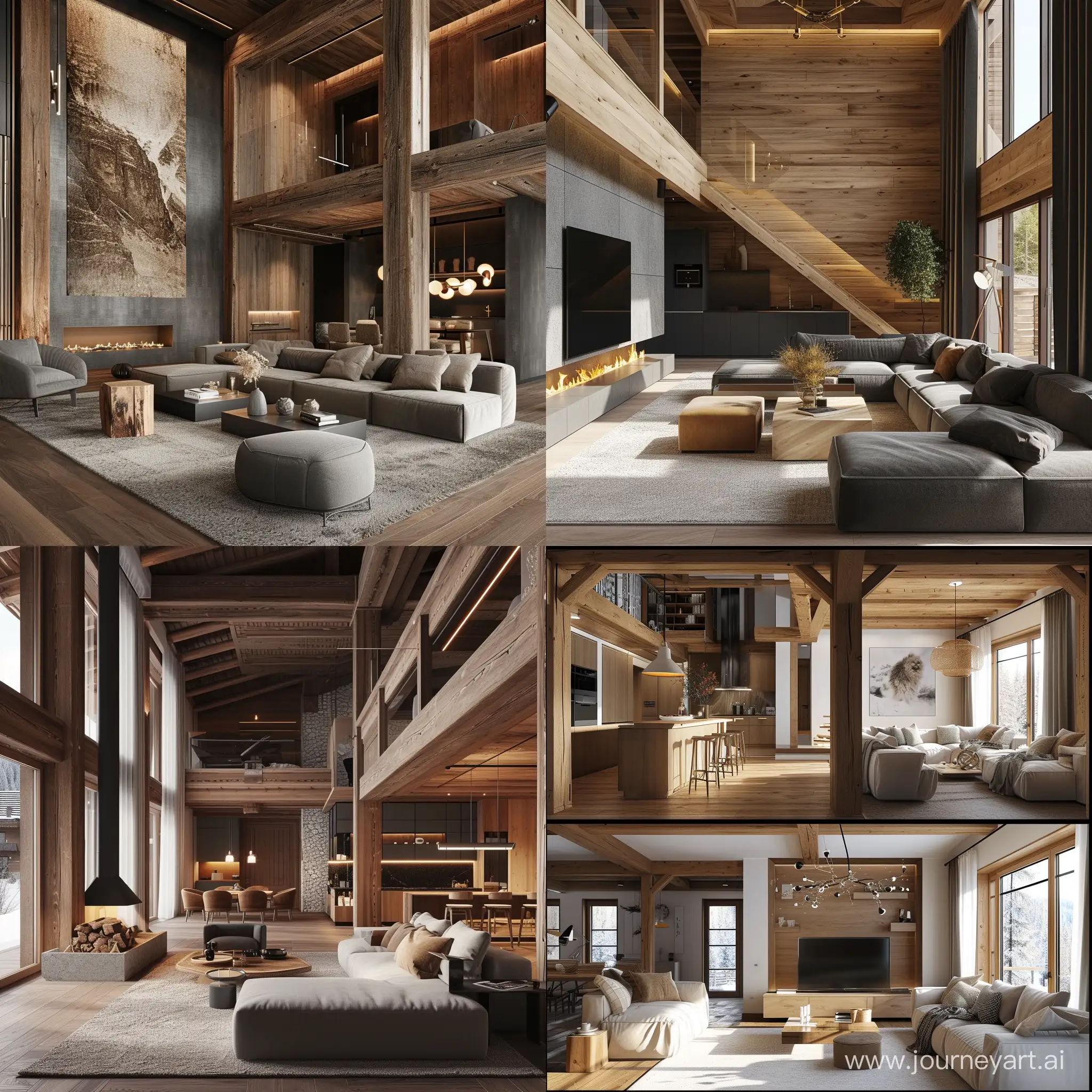 Contemporary-Chalet-Interior-Design-with-a-Cozy-Vibe