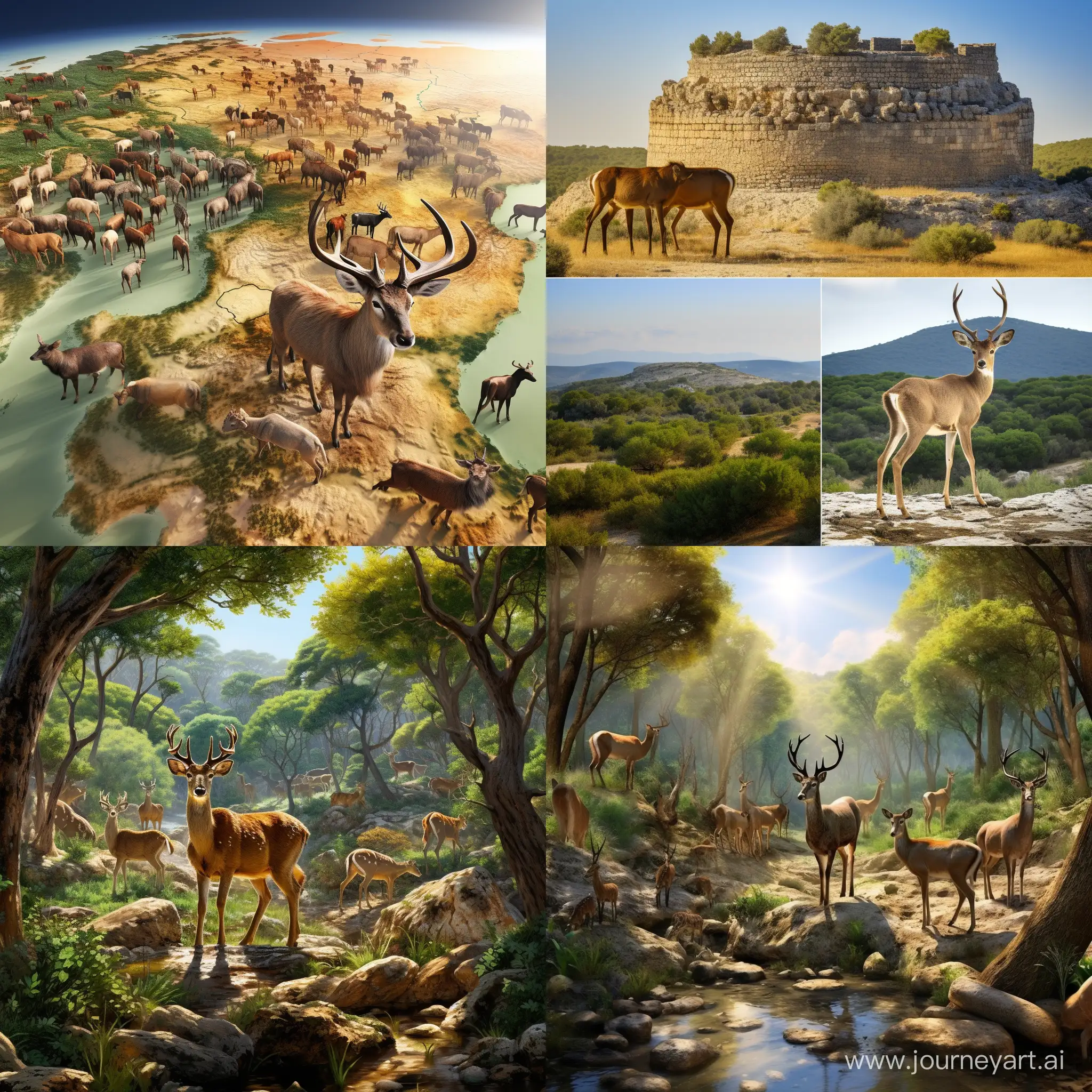 Diverse-Fauna-of-the-Ancient-Iberian-Peninsula-Realistic-5000YearOld-Wildlife-Art
