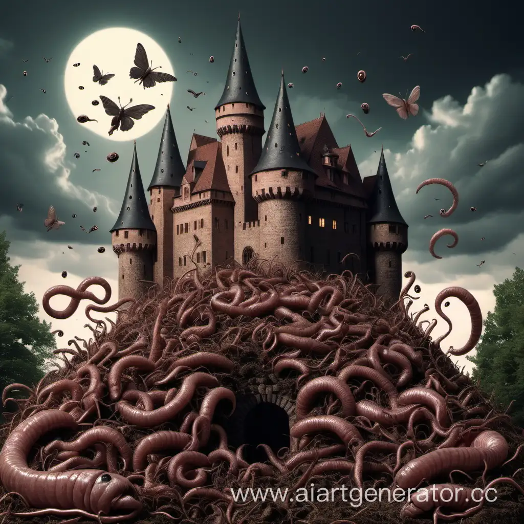 Enchanted-Castle-Teeming-with-Colorful-Worms