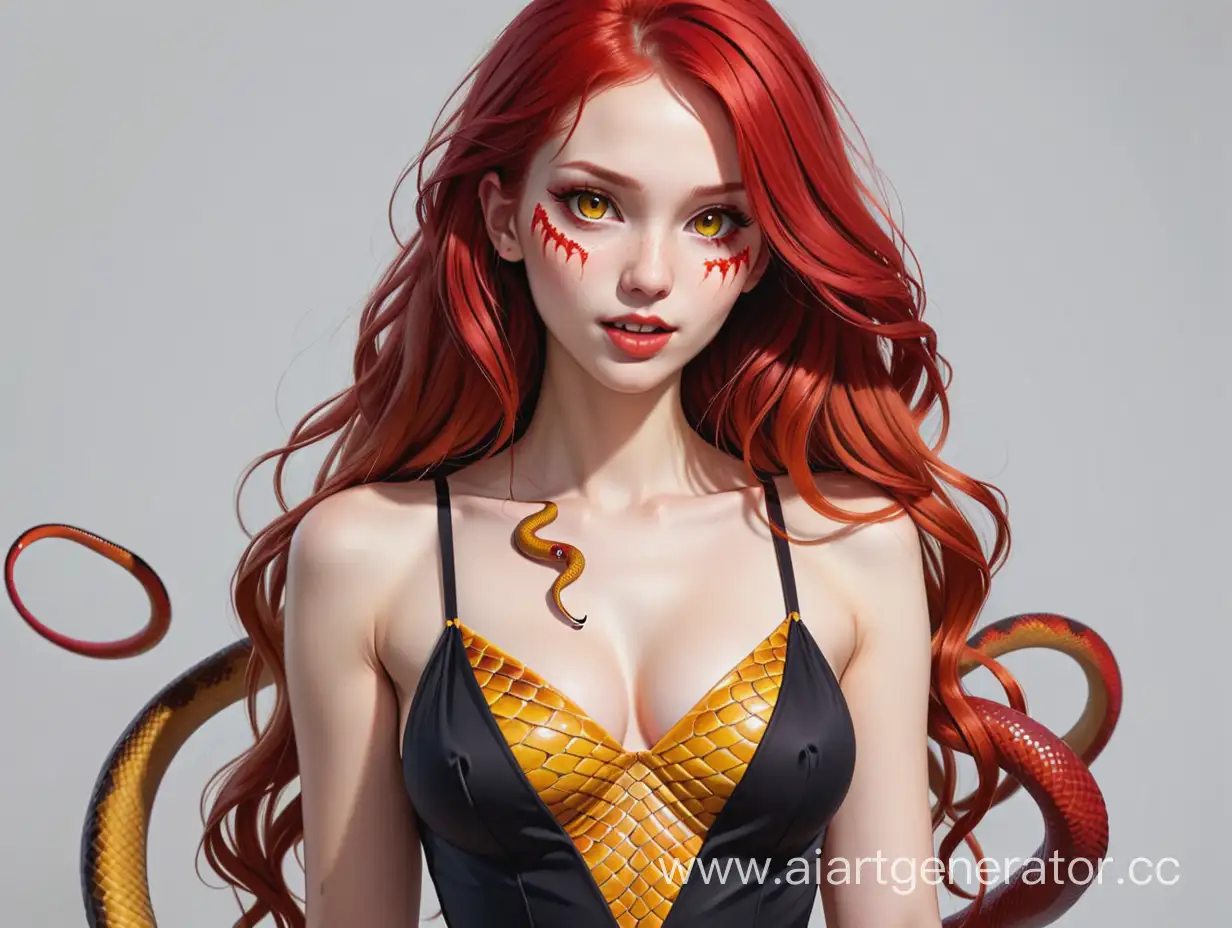 Mystical-RedHaired-Girl-with-Serpentine-Features