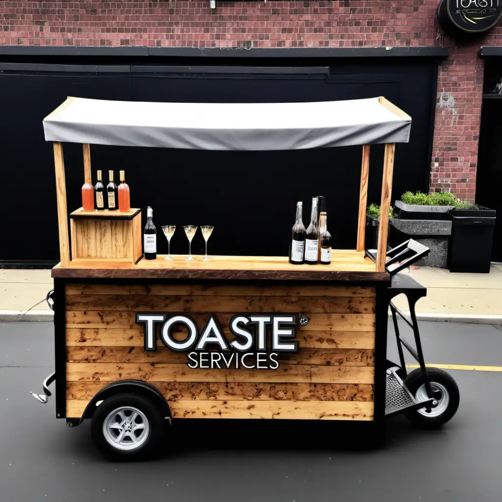 Elegant Toast Carted Bar Services for Upscale Events