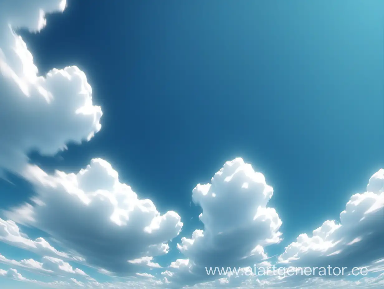 Vibrant-Blue-Sky-with-Fluffy-Clouds-in-8K-Resolution