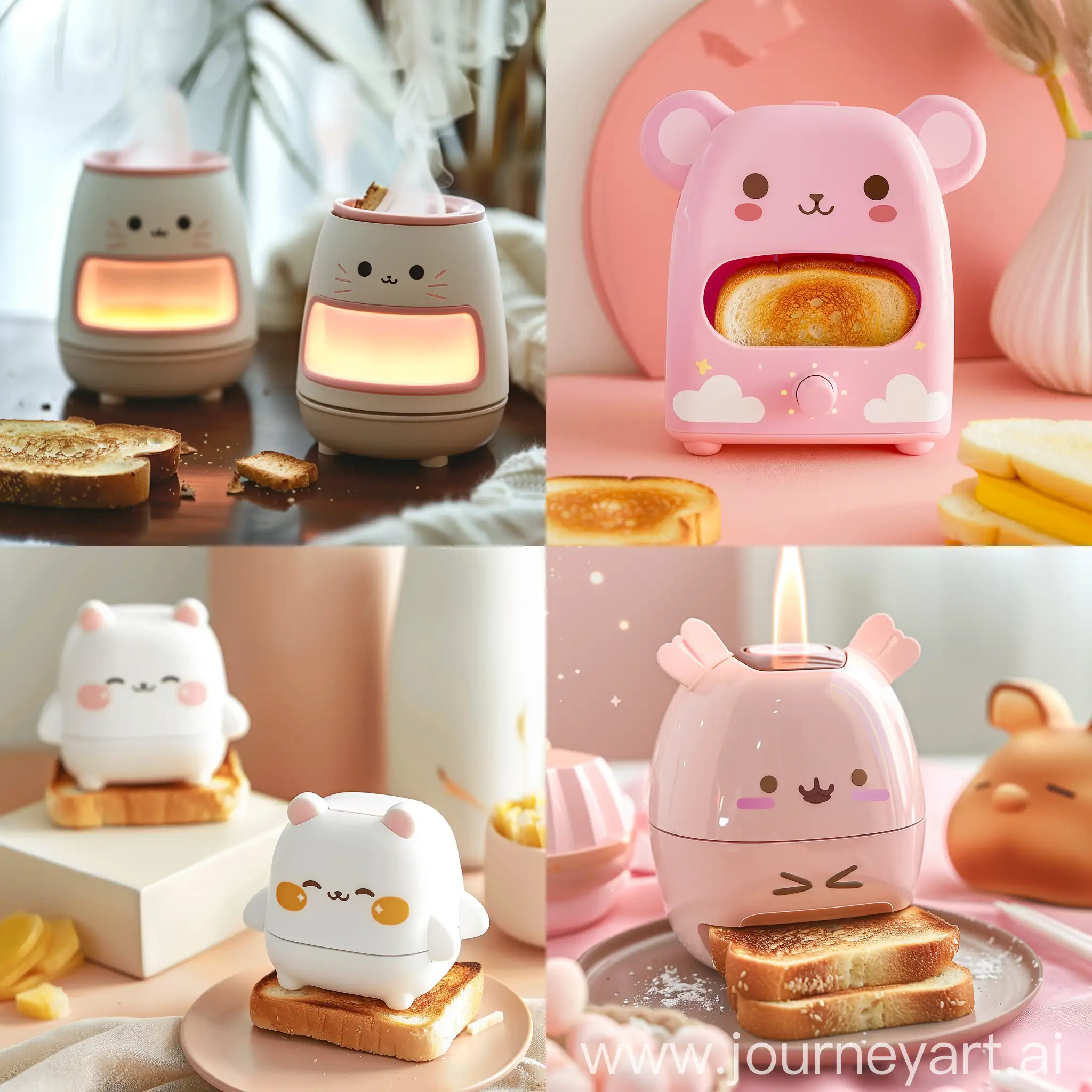 Adorable-Toast-Making-Machine-in-a-Charming-Kitchen-Scene