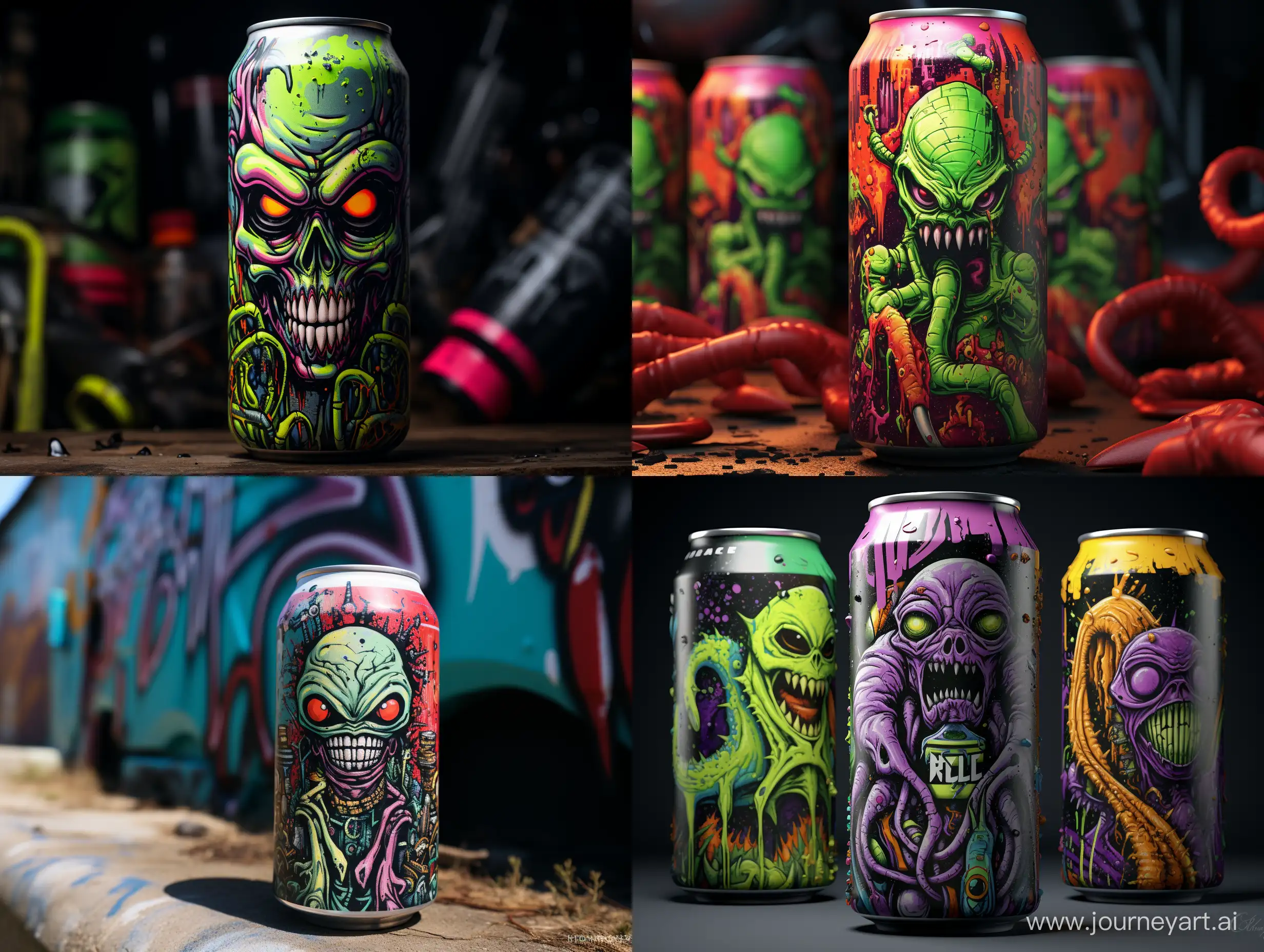 Инопланетяне граффити пиво