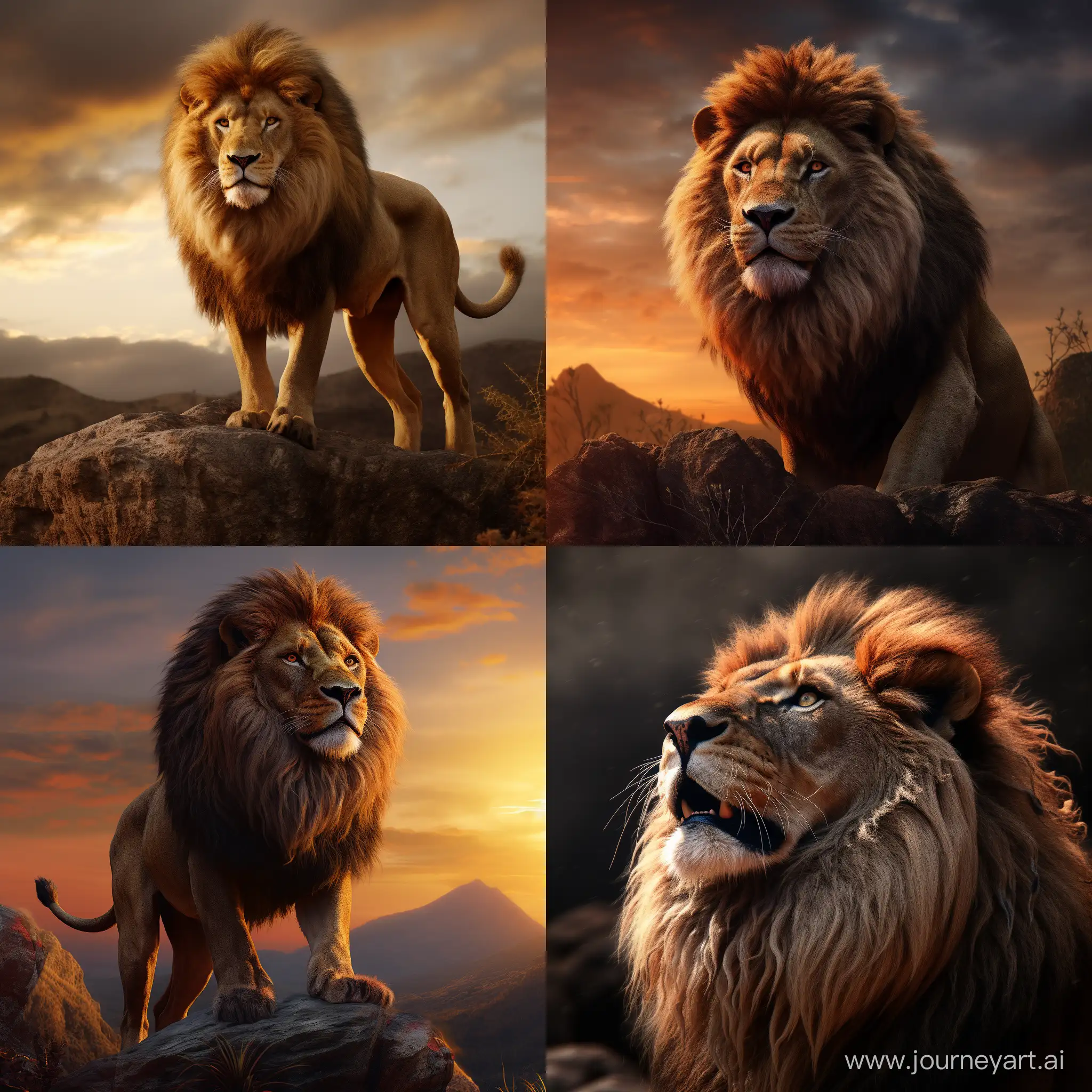 Majestic-Lion-King-Art-in-Square-Aspect-Ratio-11-Limited-Edition-98988