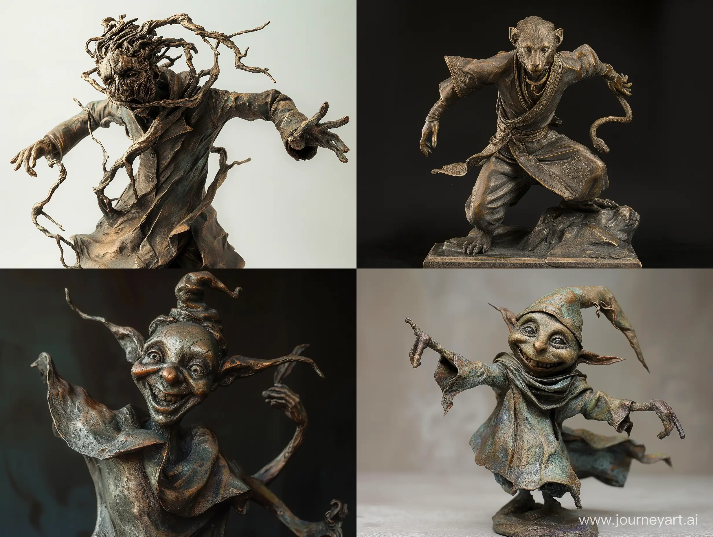 Magical-Bronze-Statue-Depicting-a-NonExistent-Fictional-Character