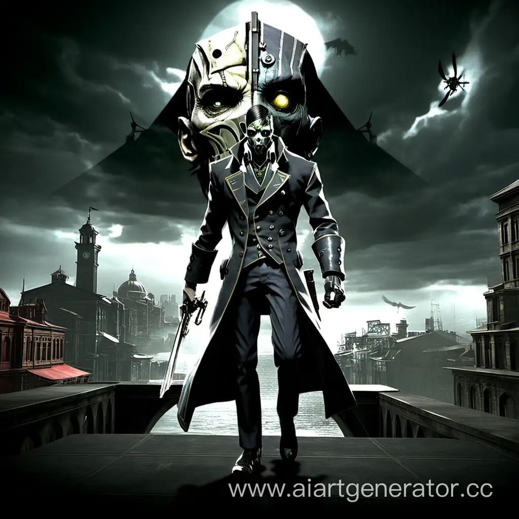 Steampunk-Assassin-in-a-Dystopian-Cityscape