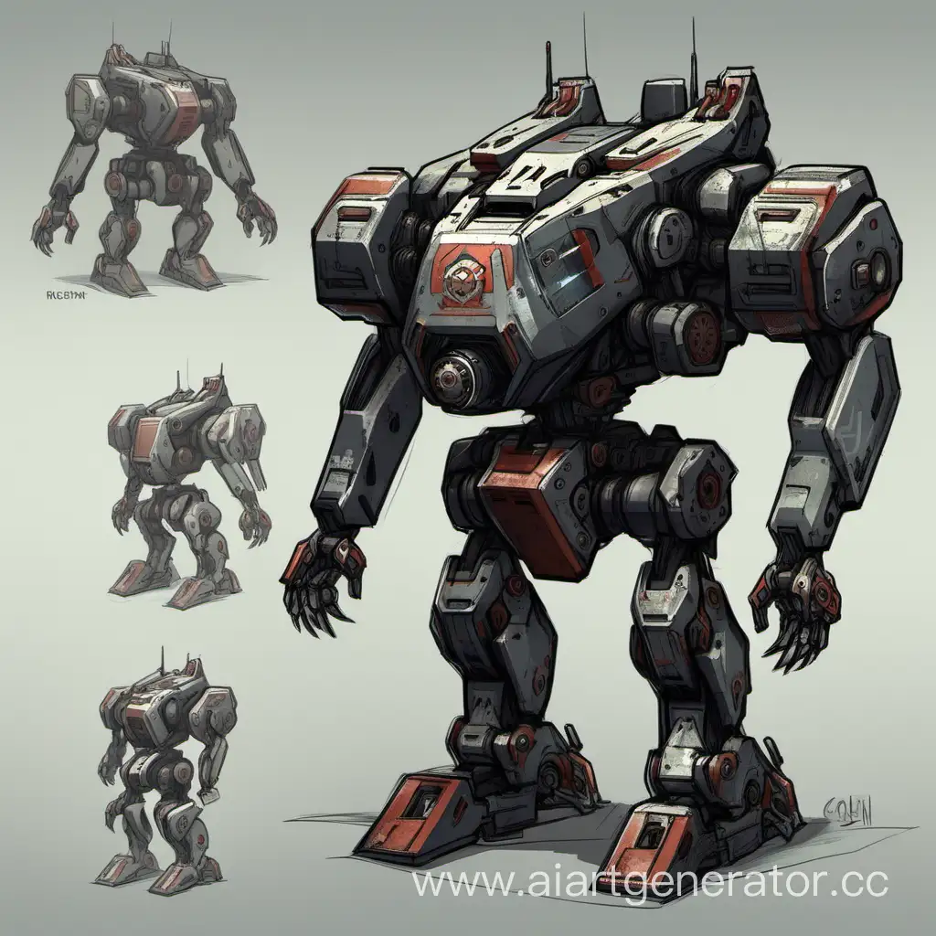 Futuristic-Russian-Mech-Concept-Illustration