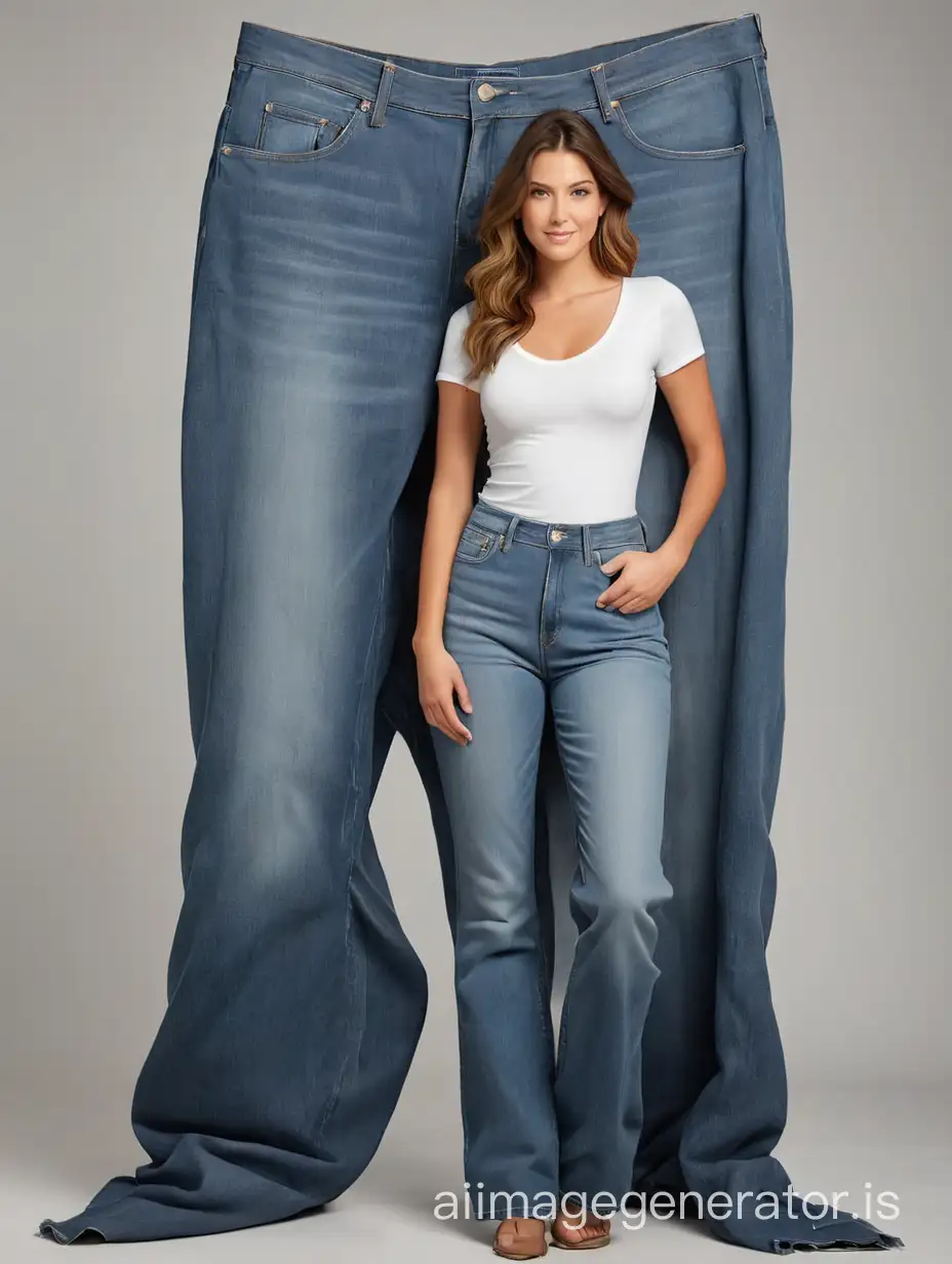 The largest jeans in the world without a person