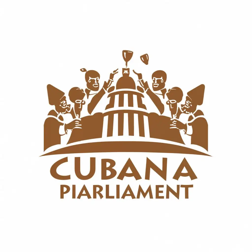 a logo design,with the text "Cubana Parliament", main symbol:parliamentarians, enjoyment, be used in Home Family industry
