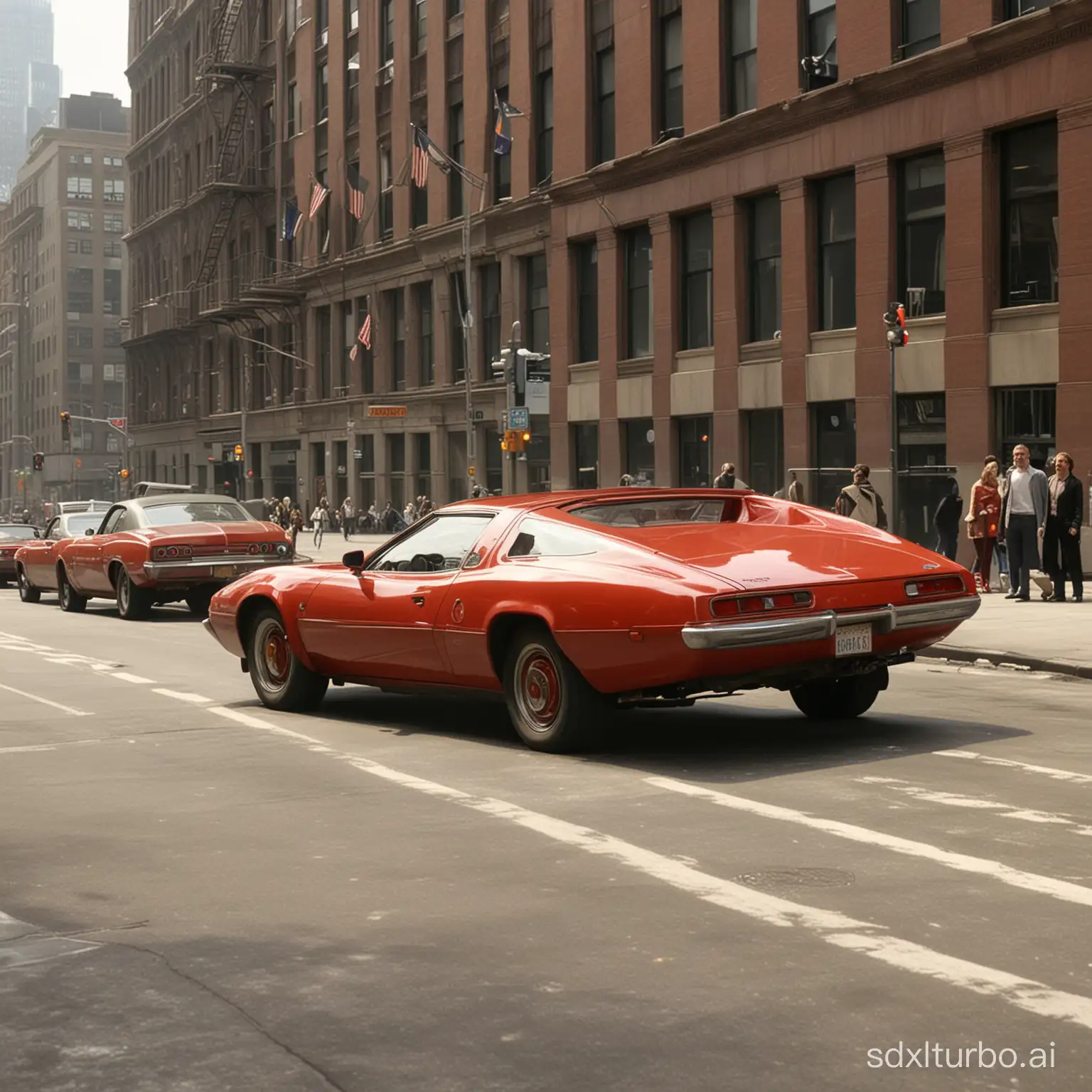 Red Car in the New York City (Production Date: June 2006 Production Companies: 20th Century Fox and Dune Entertainment)