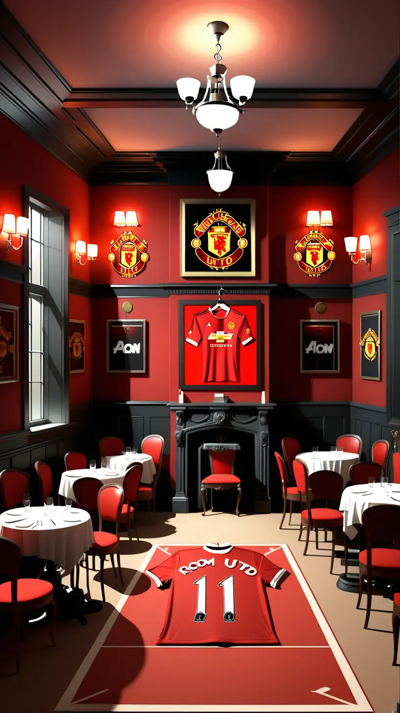 Traditional Room of Manchester Club UTD Artwork