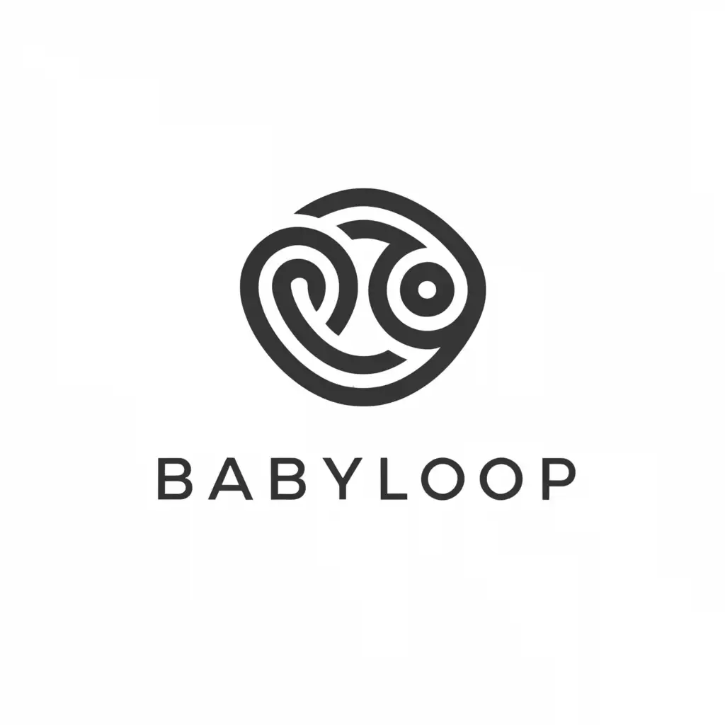 a logo design,with the text "BabyLoop", main symbol:Infinite symbol, made up with de double "o".
oo
,Moderate,be used in Retail industry,clear background