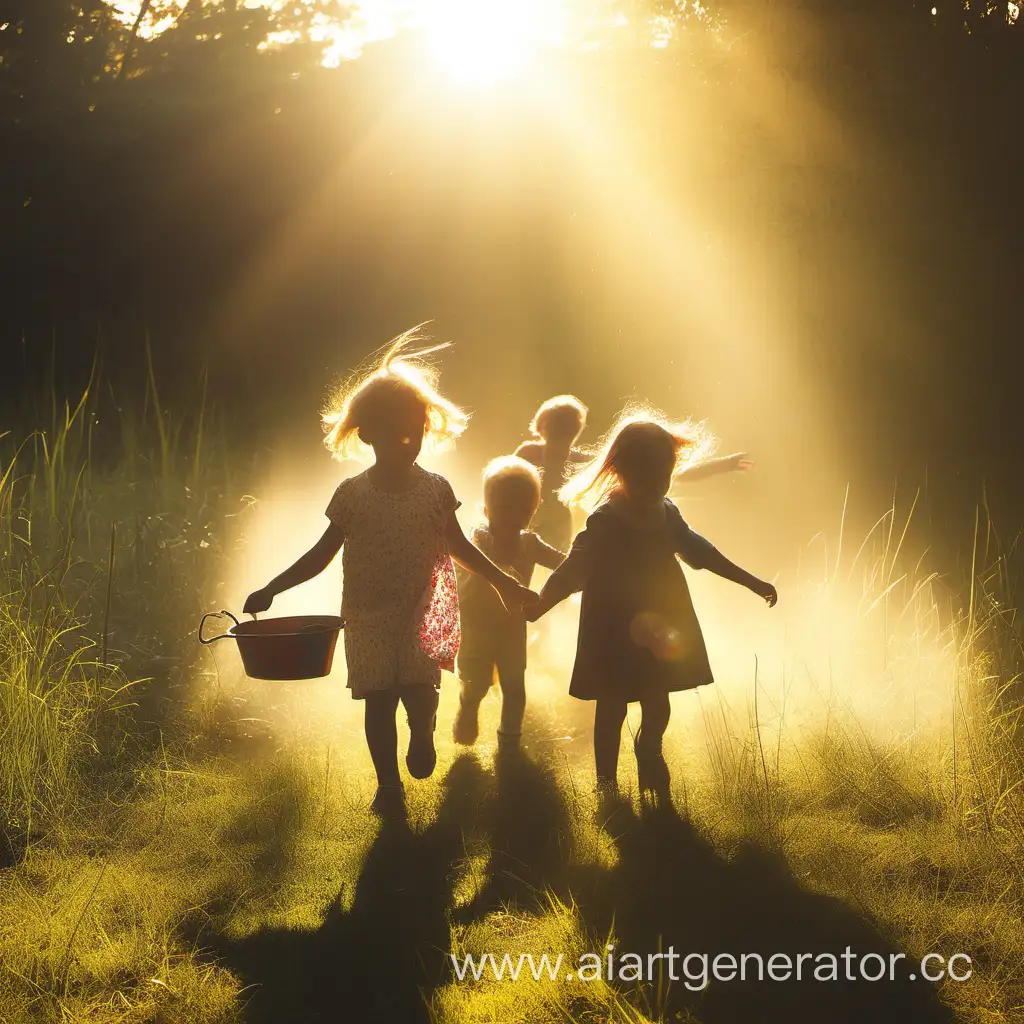 Sunlit-Childhood-Fun-in-the-Clearing